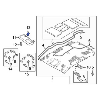 Mazda OE - Sun Visor Holder