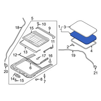 Mazda OE - Sunroof Glass