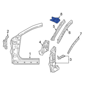 Mazda OE - Front Left Windshield Frame Reinforcement