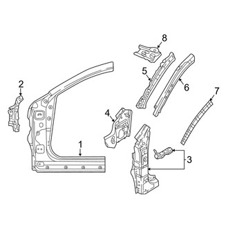 Mazda OE - Pillars, Rocker & Floor - Front Pillar