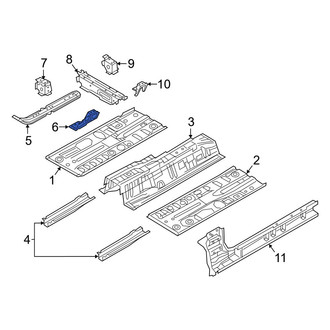 Mazda OE - Front Left Seat Frame Mounting Base