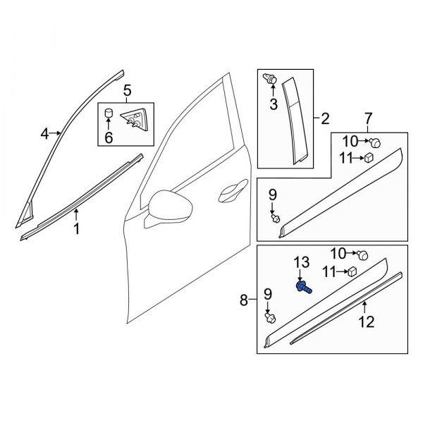 Door Panel Insert Screw