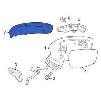 Mazda OE - Front Left Door Mirror Cover