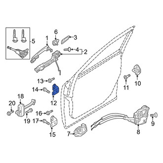 Mazda OE - Front Left Upper Door Hinge