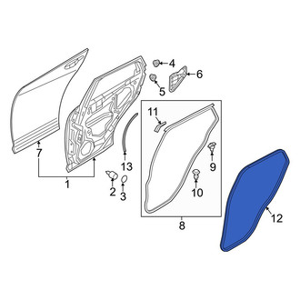 Mazda OE - Rear Inner Door Seal
