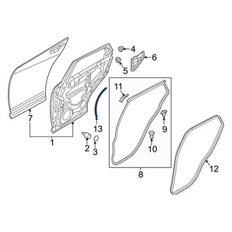 Mazda OE - Left Door Shell Seal