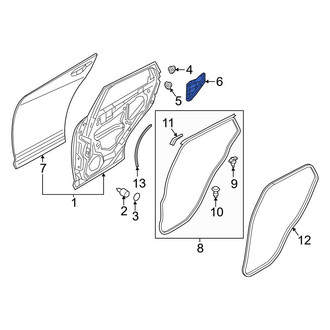 Mazda OE - Rear Left Door Access Cover
