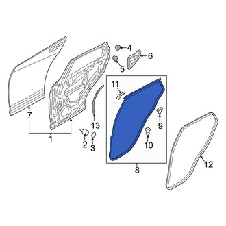 Mazda OE - Rear Left Outer Door Seal