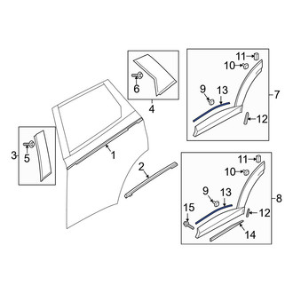 Mazda OE - Door Molding Gasket