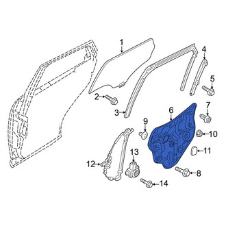 Mazda OE - Rear Left Door Panel Carrier