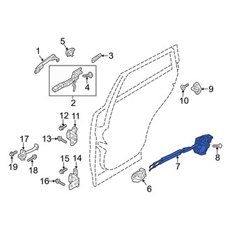 Mazda OE - Front Right Door Latch Assembly