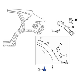 Mazda OE - Wheel Arch Molding Clip