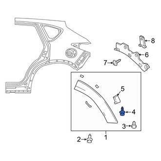 Mazda OE - Wheel Arch Molding Clip