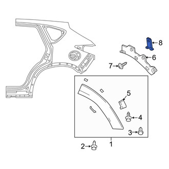Mazda OE - Wheel Arch Molding Clip