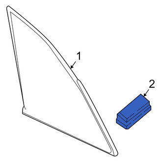 Mazda OE - Quarter Glass Insulator