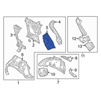Mazda OE - Left Quarter Panel Reinforcement