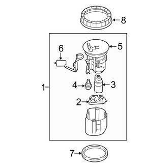 Mazda OE - Fuel System - Fuel Pump (Grand Touring / Sport / Touring FWD)