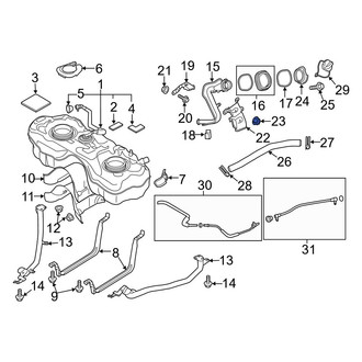 Mazda OE - Fuel Filler Nut