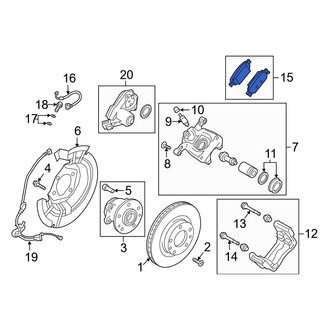 Mazda OE - Rear Disc Brake Pad Set