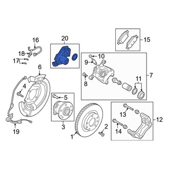 Mazda OE - Rear Parking Brake Actuator