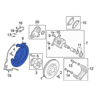 Mazda OE - Rear Left Brake Dust Shield