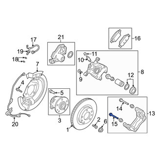 Mazda OE - Rear Lower Disc Brake Caliper Pin