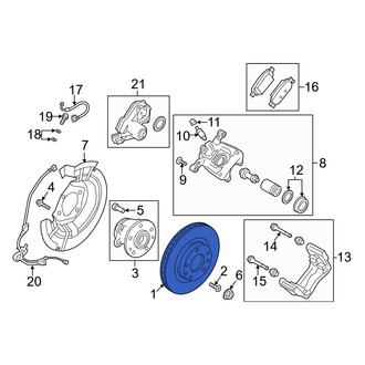 Mazda OE - Rear Disc Brake Rotor