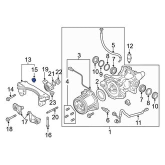 Mazda OE - Differential Mount Nut