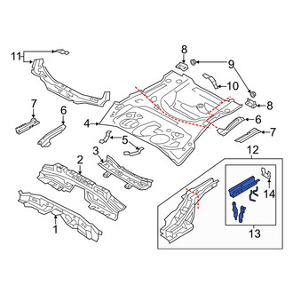 Mazda OE - Rear Left Frame Rail End