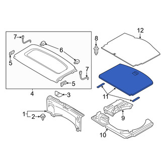Mazda OE - Rear Spare Tire Compartment Cover