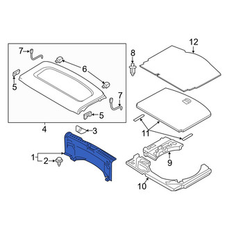 Mazda OE - Rear Liftgate Trim Scuff Plate