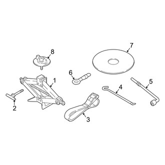 Mazda OE - Rear Body & Floor - Jack & Components
