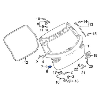 Mazda OE - Rear Lower Liftgate Stop Bumper