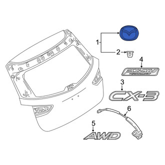 Mazda OE - Rear Hatch Emblem