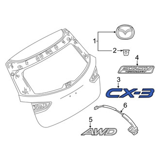 Mazda OE - Rear Hatch Emblem