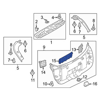 Mazda OE - Rear Liftgate Trim Cover