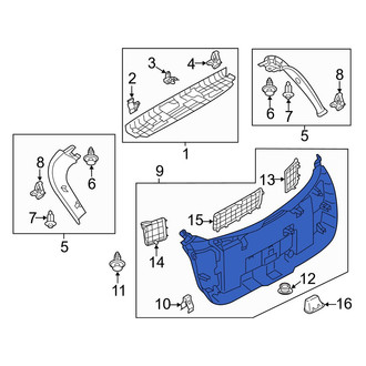 Mazda OE - Rear Lower Liftgate Trim