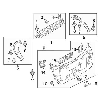 Mazda OE - Lift Gate - Interior Trim