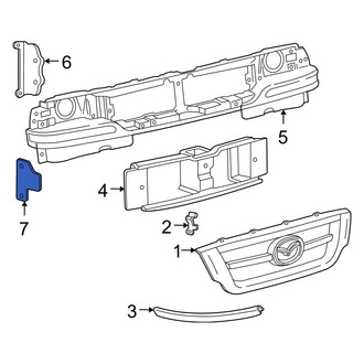Mazda OE - Front Left Radiator Support Air Deflector