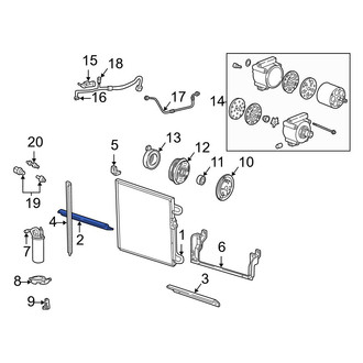 Mazda OE - Upper A/C Condenser Seal