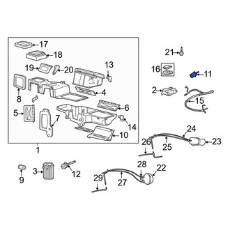 Mazda OE - HVAC Air Adjustment Control Motor