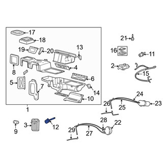Mazda OE - HVAC Air Adjustment Control Motor