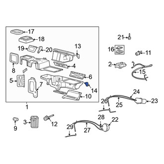 Mazda OE - HVAC Blend Door Link