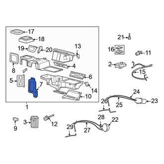 Mazda OE - Right HVAC Heater Core Seal
