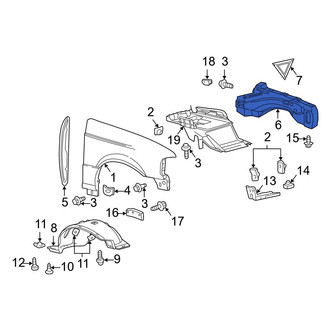 Mazda OE - Front Right Fender Apron Assembly