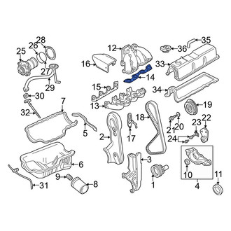Mazda OE - Fuel Injection Plenum Gasket