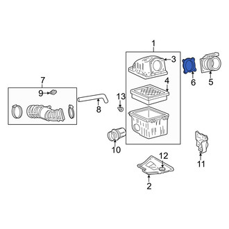 Mazda OE - Fuel Injection Air Flow Meter Gasket & O-Ring