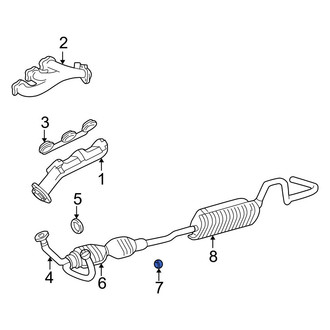 Mazda OE - Rear Catalytic Converter Gasket