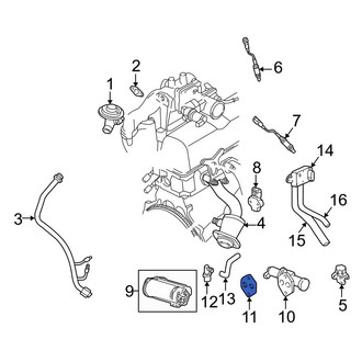 Mazda OE - Fuel Injection Idle Air Control Valve Gasket
