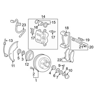 Mazda OE - Front Suspension - Brake Components (With Coil Spring Suspension)